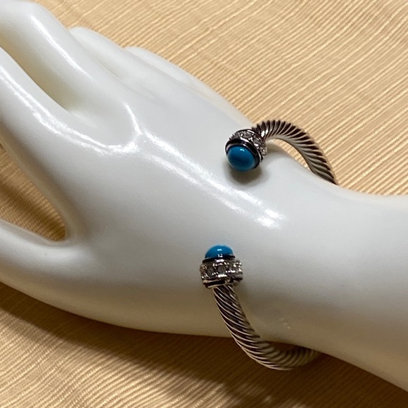 Cuff bracelet Silvertone - Picture 4 of 12